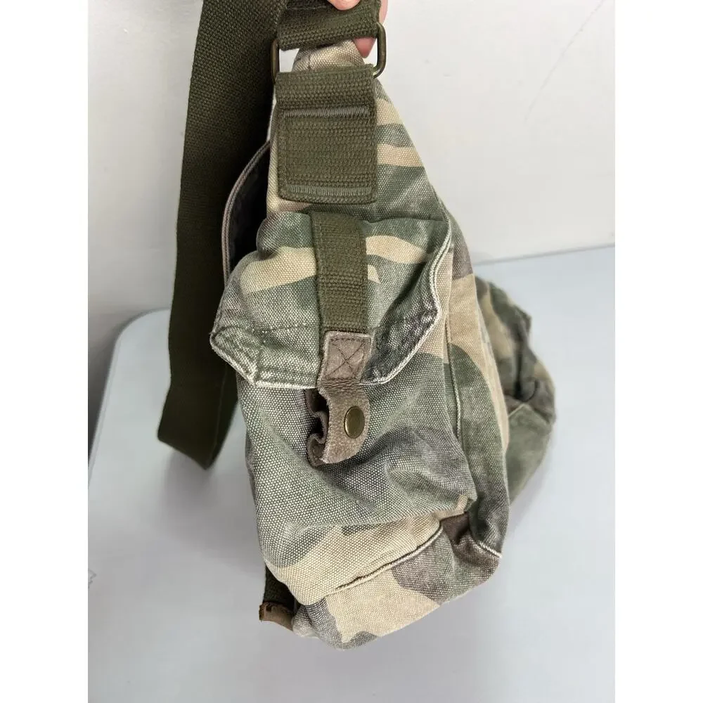 NWT Old Navy Woodland Camouflage Messenger Bag Y2K